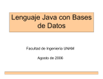 Lenguaje Java con Bases de Datos