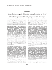 Virus Chikungunya in Colombia, a simple matter of time?