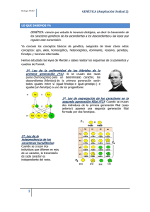 GENÉTICA (Ampliación Unidad 2)