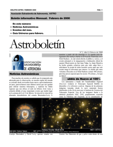 Elegant Newsletter - Asociación Salvadoreña de Astronomía
