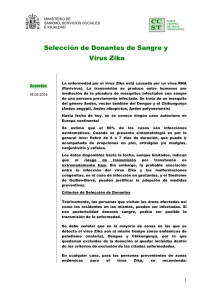 SELECCIÓN DE DONANTES DE SANGRE Y VIRUS CHIKUNGUNYA