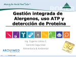 Gestión integrada de Alergenos, uso ATP y detercción de