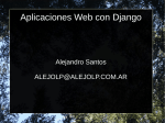 Aplicaciones Web con Django
