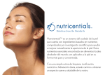 NutricientialsTM es un sistema del cuidado de la piel que cuenta