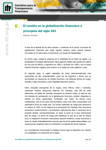 El cambio en la globalizacin financiera a principios del siglo XXI