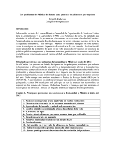 Los problemas del México del futuro para producir los alimentos