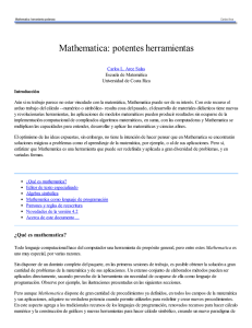 Mathematica: potentes herramientas