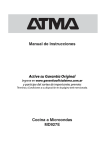 Manual de Instrucciones Cocina a Microondas MD927E