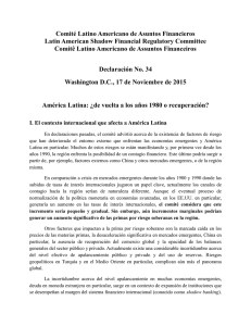 América Latina: ¿de vuelta a los años 1980 o recuperación?