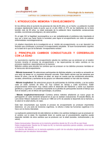 Capítulo 10. Cambios de la mem. en el envejec