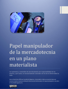 Papel manipulador de la mercadotecnia en un plano materialista