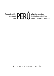 Comunicación Nacional del PERÚ a la Convención de Naciones