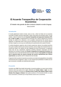 El Acuerdo Transpacífico de Cooperación Económica