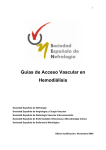 Guías de Acceso Vascular en Hemodiálisis