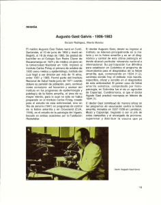 Augusto Gast Galvis - 1906-1 983