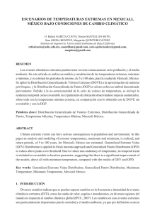 Escenarios de temperaturas extremas en Mexicali, México bajo