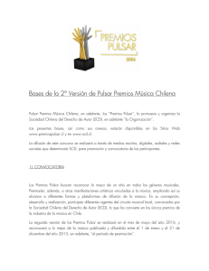 Bases de la 2° Versión de Pulsar Premios Música Chilena