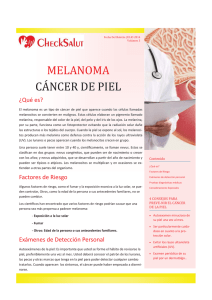 EL MELANOMA - Check Risc Sl