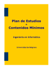 Plan de Estudios Contenidos Mínimos