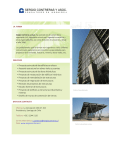 • Proyecto estructural de edificios en altura • Asesoría estructural en