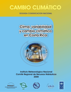 El clima, su variabilidad y cambio climático en Costa Rica