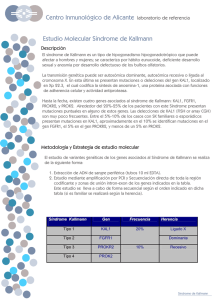 síndrome de kallmann tipo 1 - Centro Inmunológico Alicante