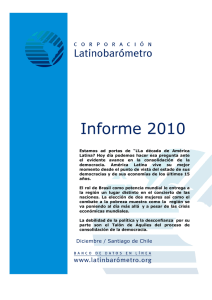 Informe 2010 - Latinobarómetro