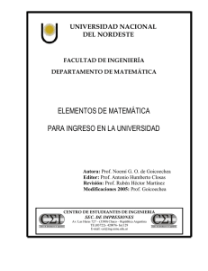 modulo de matematica - Facultad de Ingeniería