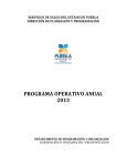 programa operativo anual - Secretaría de Salud del Estado de Puebla