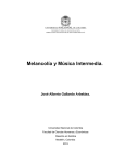 Melancolía y Música Intermedia. - Universidad Nacional de Colombia