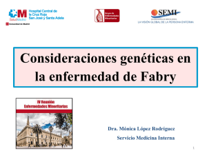Consideraciones genéticas en la enfermedad de Fabry