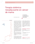 Terapia sistémica neoadyuvante en cáncer de mama