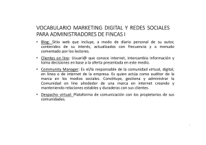 Vocabulario marketing digital y redes sociales para