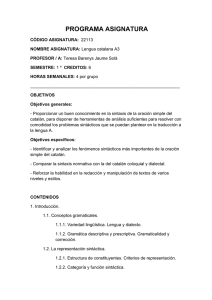 programa asignatura