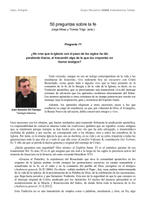 &iquest;No cree que la Iglesia con el paso de los