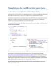 Directrices de codificación para Java