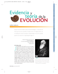 Evidencia y teoría de la evolución