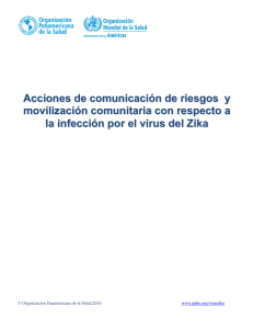 Acciones de comunicación de riesgos y movilización