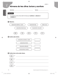 Números de tres cifras: lectura y escritura