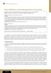 Piano didáctico: senso-percepciones y evocación