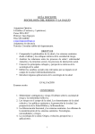 Sociología del Riesgo y la Salud - Facultad de Ciencias Políticas y