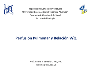 Perfusión Pulmonar y Relación V/Q