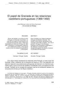 El papel de Granada en las relaciones castellano