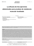 La eficacia de tres ejercicios abdominales para pruebas de