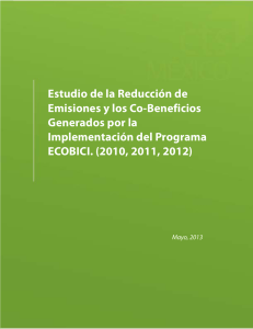 Estudio de la Reducción de Emisiones y los Co-Beneficios