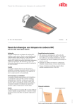 Panel de infrarrojos con lámpara de carbono IHC