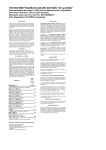 PATHOZYME OVARIAN CANCER ANTIGEN 125 Ref OD287