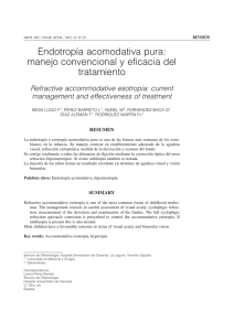 Endotropía acomodativa pura - Sociedad Canaria de Oftalmología