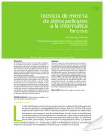 Técnicas de minería de datos aplicadas a la informática forense