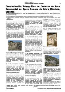 Caracterización Petrográfica de Canteras de Roca Ornamental de